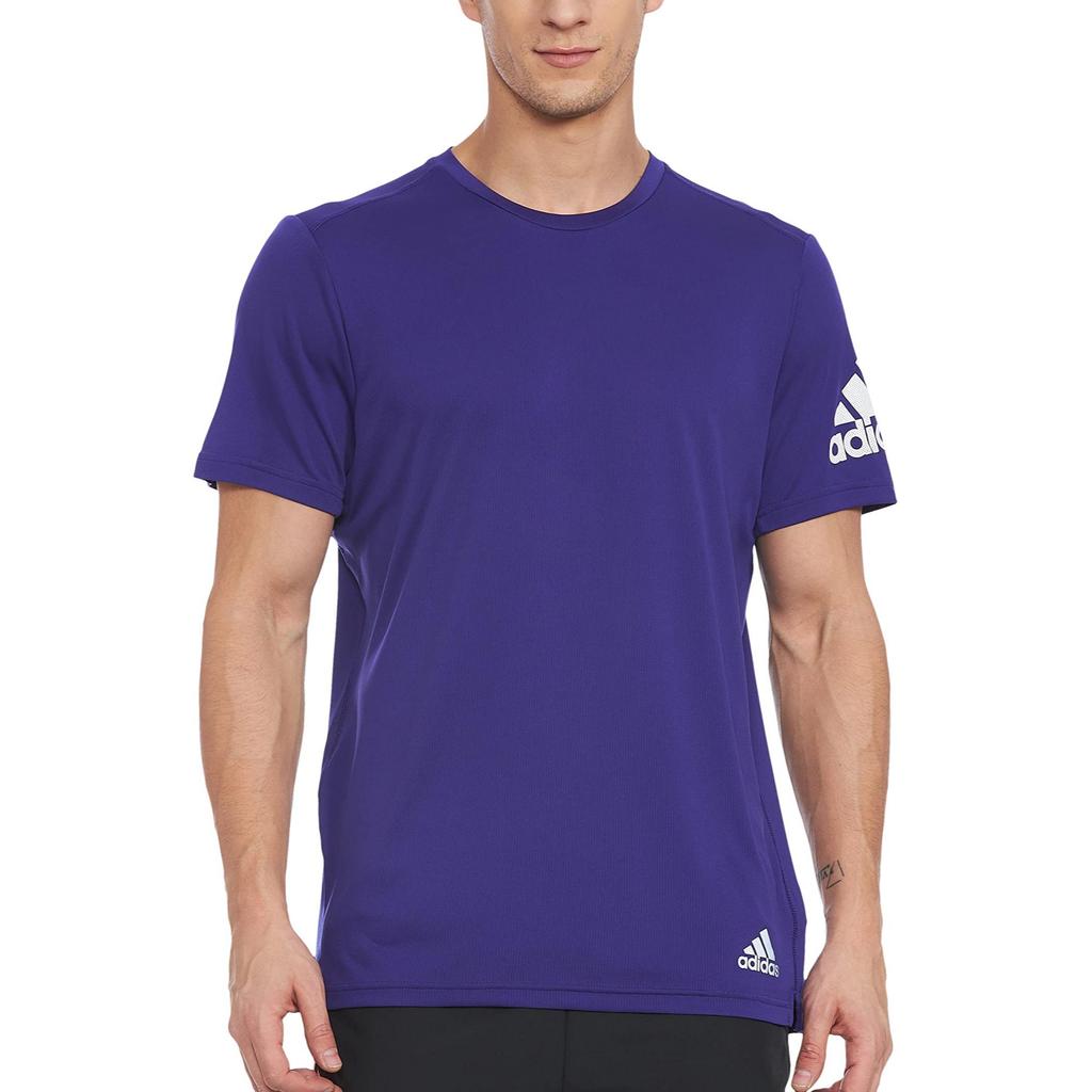 adidas Футболки Мужские Фиолетовые С Круглым Вырезом Умеренный Прямой Крой HB7482