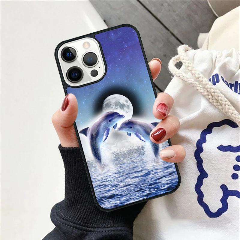 Милый Чехол для Телефона с Дельфином и Океаном Для iPhone 17 Air 15 16 Чехол 11 13 14 Pro Max 12 Plus Max Fundas