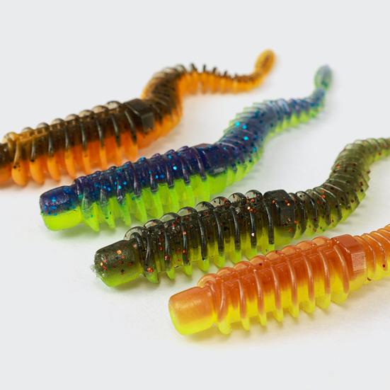 10 шт., мягкие приманки, яркие цвета, гибкие, сильная плавучесть, устойчивые к укусу, плавающие приманки с имитацией червя, рыболовные аксессуары