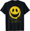 Retro Melting Happy Face Graffiti – Vintage 70S Peace Smile T-Shirt