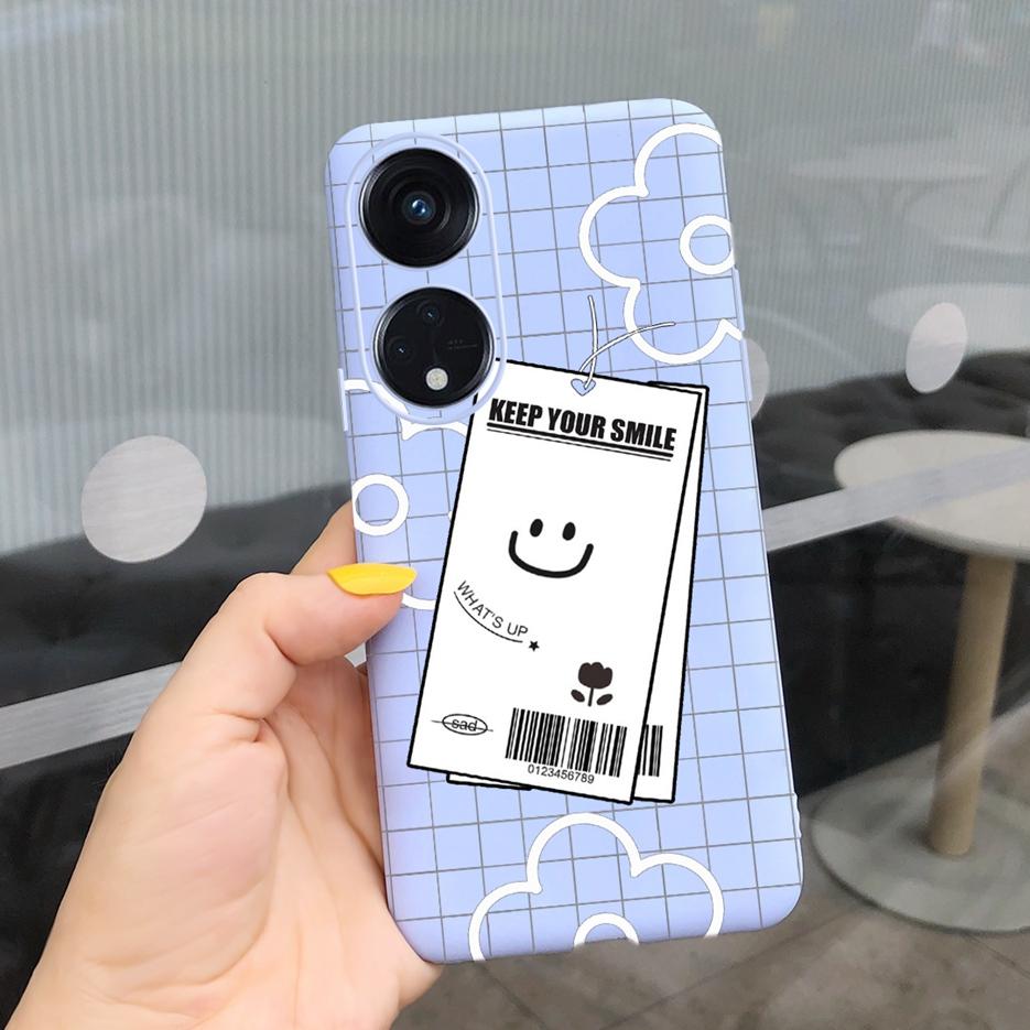 For Oppo Reno 8T 4G Case CPH2481 Luxury Art Printed Cover Silicone Soft TPU Phonw Case For Oppo Reno8 T 5G Reno 8T Reno8T Bumper