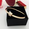 Luxury Brand Designer Jewelry for Women Women's Hand Bracelets Luxury Stainless Steel Bracelet Bangles Gold Fashion Accessories