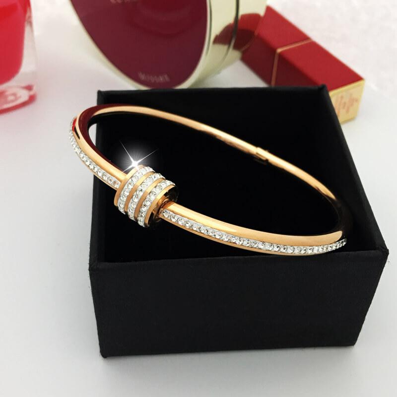 Luxury Brand Designer Jewelry for Women Women's Hand Bracelets Luxury Stainless Steel Bracelet Bangles Gold Fashion Accessories