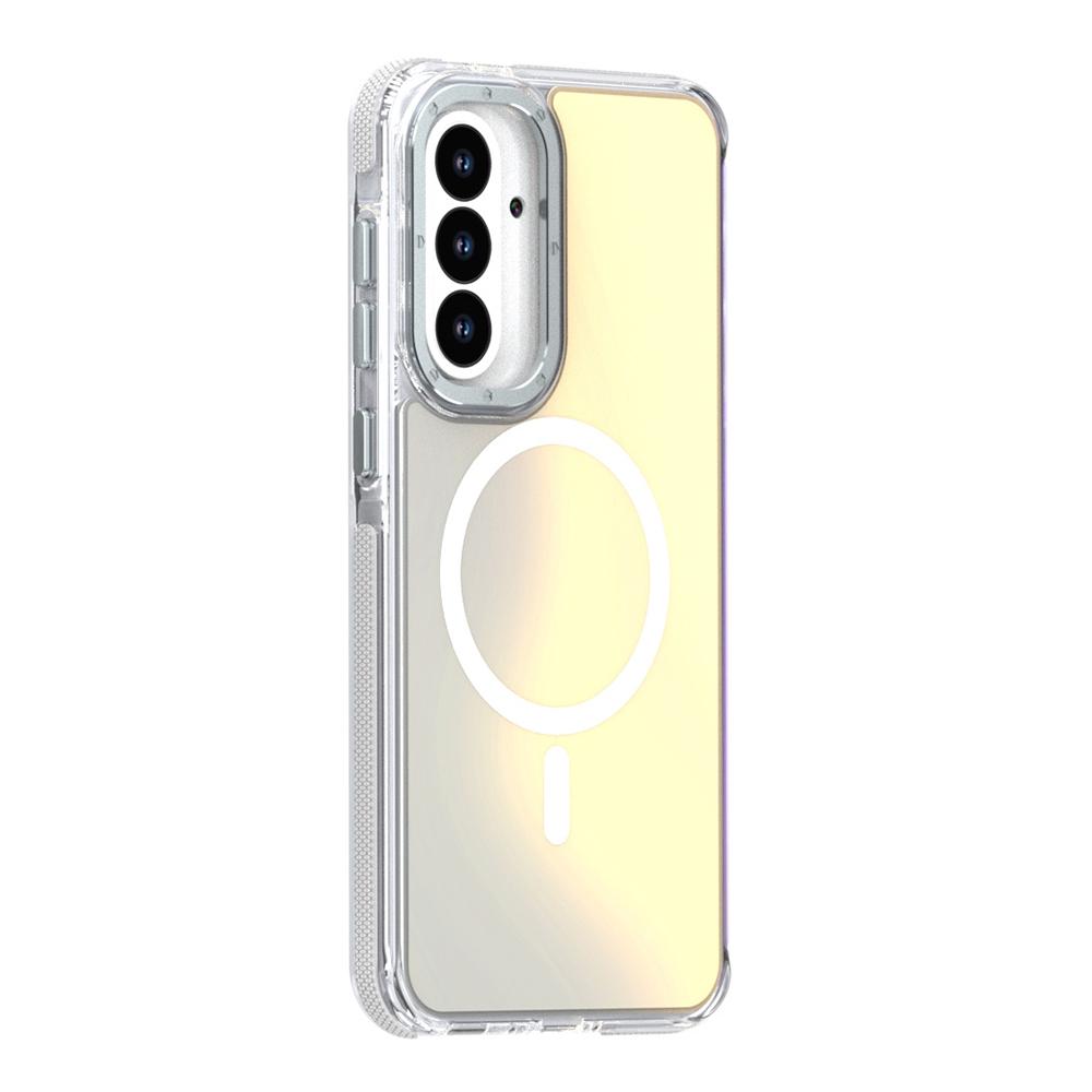For Samsung Galaxy A55 5G Case Compatible with MagSafe Color Changing TPU Acrylic Phone Back Cover