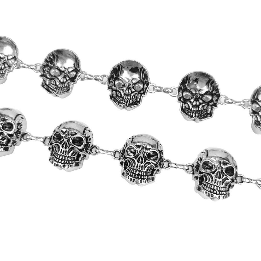 Y2K Skull Waist Chain Punk Waistband Fashion Body Chain Girl