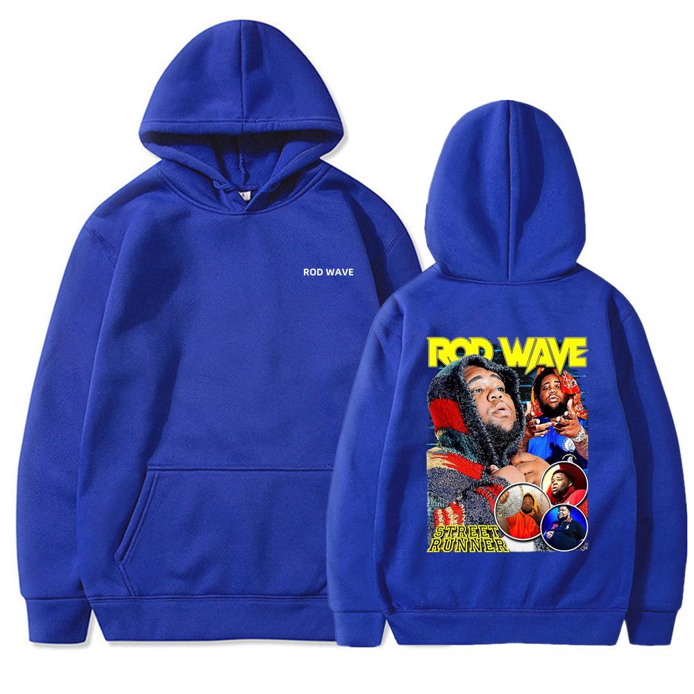 Rod Wave Ностальгия Музыкальный тур Толстовки с капюшоном Модный дизайн Мужская женская толстовка Флис Оверсайз Пары Повседневная уличная одежда Толстовки с капюшоном
