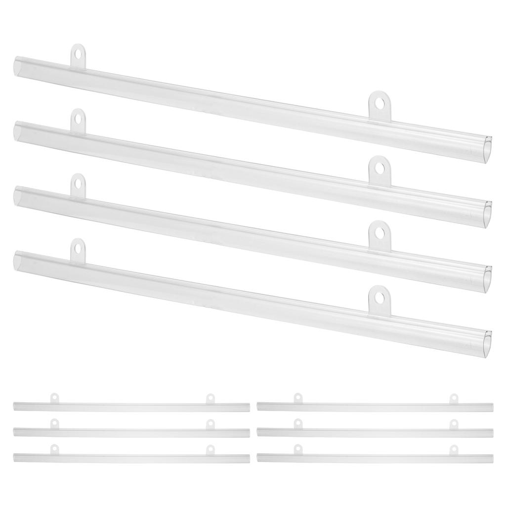 10Pcs PVC Hanging Strip Waterproof Mall Supermarket Display Mount Rail Poster Frame Scroll Support Hanger Chain Hook Advertising