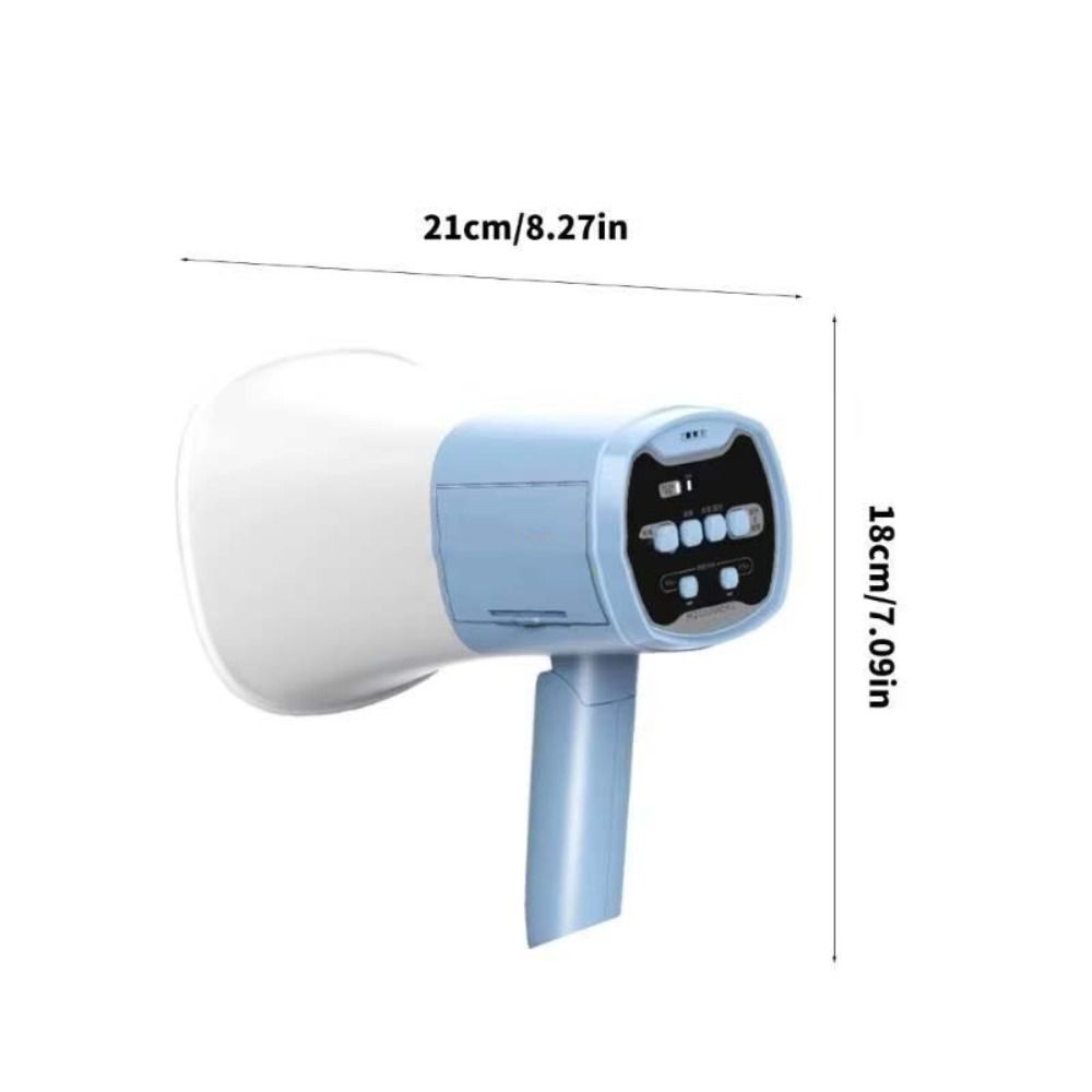 Adjustable Volume Portable Megaphone Foldable Handle Bullhorn Speaker  Fans