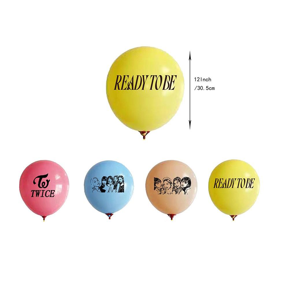 36 шт. Товары для вечеринки с певицей Twice, включая баннер, топперы для торта, воздушные шары