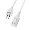 Удлинитель-разветвитель 3 розетки 3 м Поворотная вилка Совместимый по полярности Соответствующий техническим стандартам PSE Белый (Совместимый с N-полюсом) ECT-4030WH