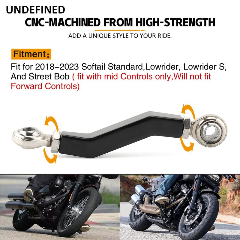 2023 For Harley Softaill Standard FXST Low Rider S Street Bob Mid Controls Brake Pedal Pushrod Linkage Arm Link Brake Lever