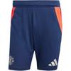 Manchester United Tiro 24 Training Shorts Striped Print Mid Waist Elastic Casual Shorts Men Shorts Night-Blue IT2027