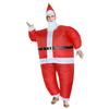 Christmas Doll Santa Cute Funny Costume Inflatable Christmas Party Kigurumi Air Filled Disguise Costume Set Santa Clothes Beard Hat Blower 4 Piece Set