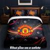 Дизайн Manchester United Постельное белье 1 пододеяльник + 2 наволочки Мягкое дышащее домашнее постельное белье