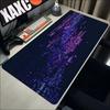 Large Mouse Pad Cyberpunk Digital Code Print Stitched Edge AntiSlip Rubber Desk Mat For Gaming Working Home Office Laptop Use