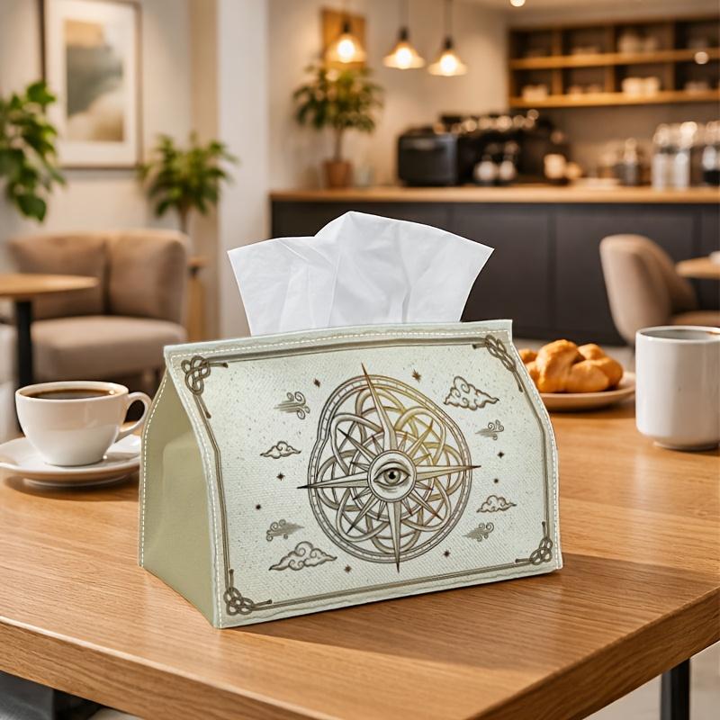 1pc Mystical Celestial Tissue Box with Eye Compass & Cloud - -Scale Suitable for Kitchen, Car, Living Room Decor - Stylish Napkin Holder Organizer wit
