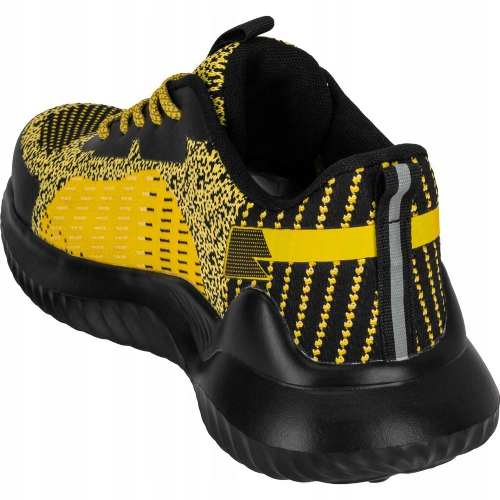 Lahti Pro Knitted Work Shoes, Yellow And Black, Size 44, 1 Pc