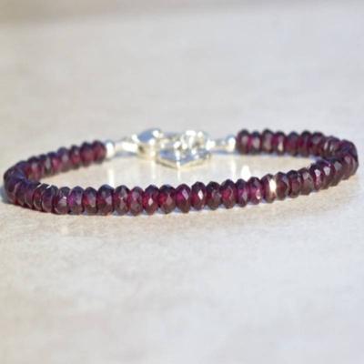 1шт браслет из драгоценных камней гранат браслет из бисера