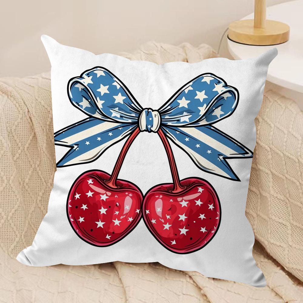 Happy th Anniversary Cushion Cover Soft Plush Fabric DoubleSided Printed Cushion Covers for All Seasons Modern Home Decor