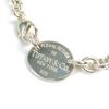Отличный TIFFANY&Co. Ожерелье овал бирка чокер Серебро SV925 мужское Б/У