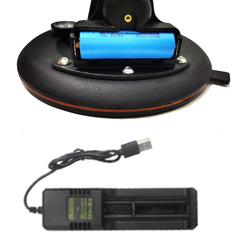 8-дюймовая электрическая вакуумная присоска для стеклянной плитки, прочная, 220 кг, несущая способность, 5000 мАч, электрическая вакуумная присоска с воздушным насосом