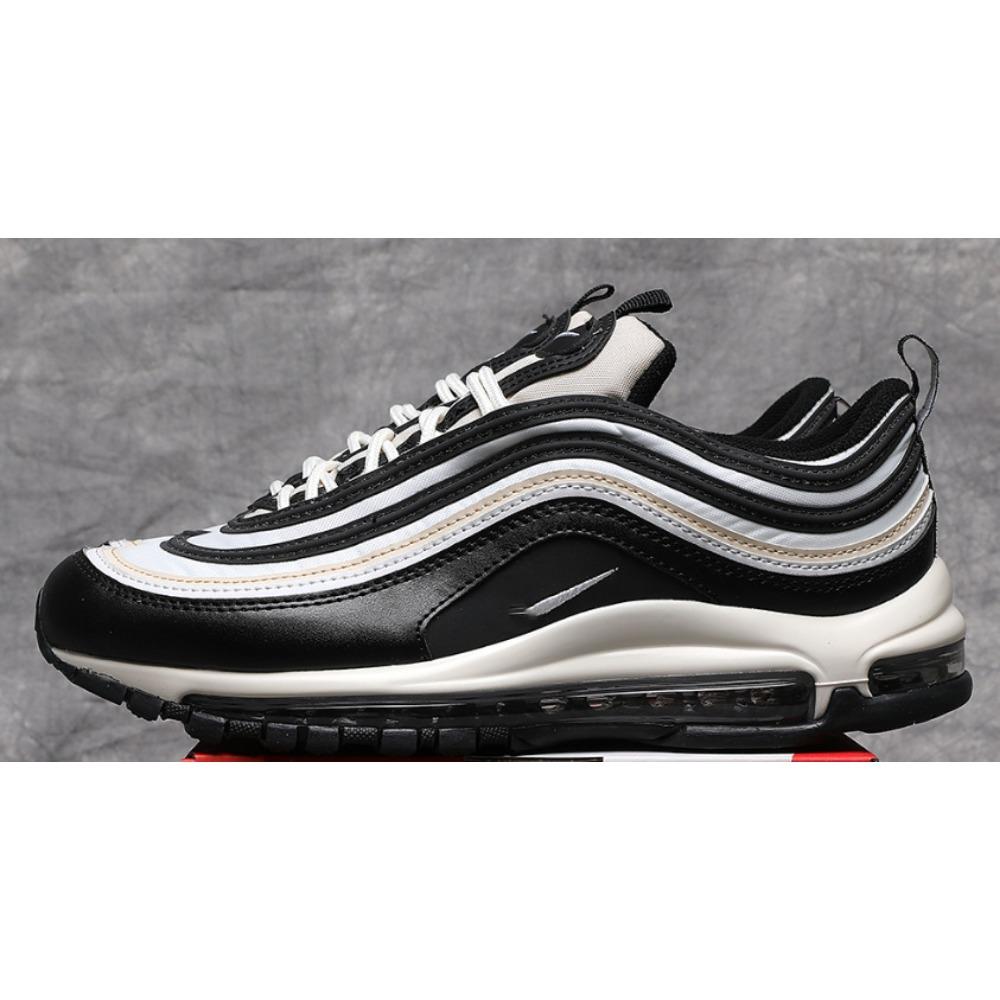 Bullet Men's Shoes Reflective Retro Running Shoes Full Palm Air Cushion Shoes Women's White and Black Trend Casual Sports Shoes