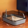 Cat Litter Box for All Kinds of U Shape Lowered Front Toilet Sandbox Young