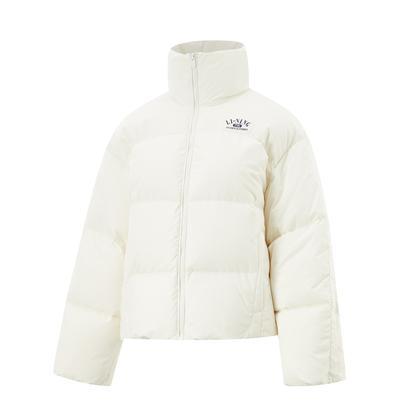 Куртка-пуховик Hot Pot, водонепроницаемая, с воротником-стойкой и буквенным принтом, теплая, повседневная, универсальная, на молнии, короткая, зимняя, пуховая куртка AYMU478-1