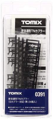 TOMYTEC TOMIX N Gauge Tight TN Coupler 24 шт. Совместимость с S Coupler Black 0391 Железнодорожные модели Supplies Self-contained