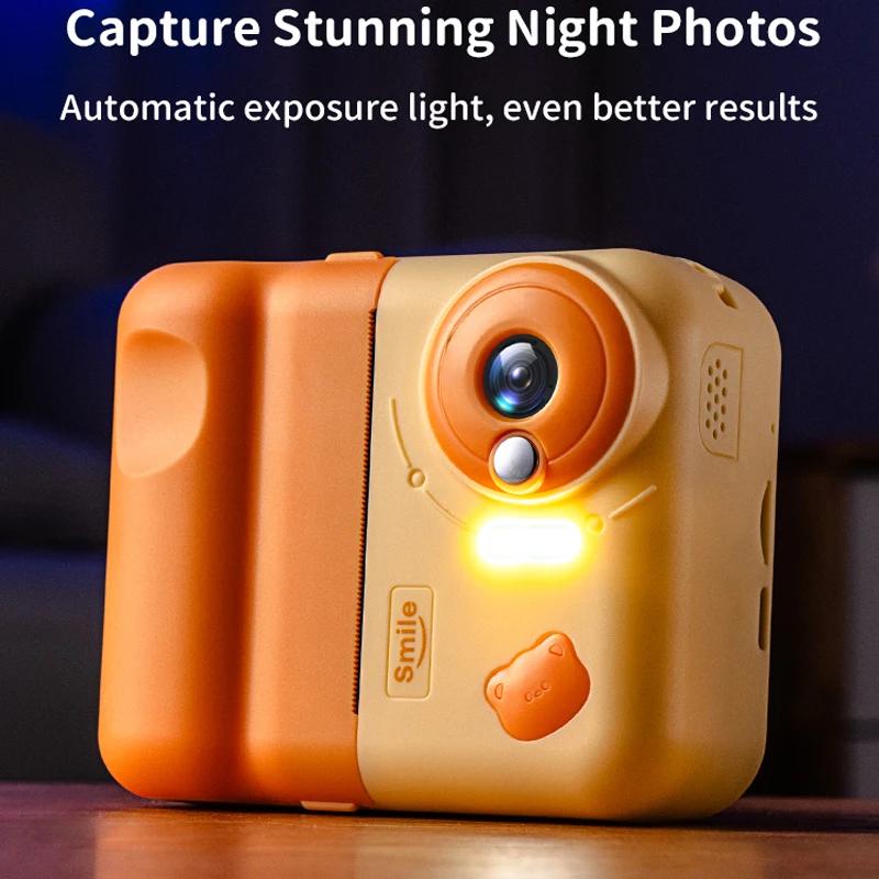 Нетоксичная детская камера 1080P HD Цифровая видеокамера для малышей Фотография Мини-камера Игрушки-камеры для детей Подарок на Рождество Подарок на день рождения