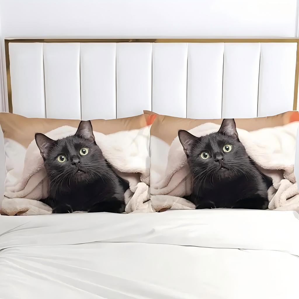 Милый котенок 3D Печатный Комплект Постельного Белья Милый Животный Стиль Пододеяльник Комплект Мягкий Удобный Домашний Полиэстер Роскошный Пододеяльник Комплект