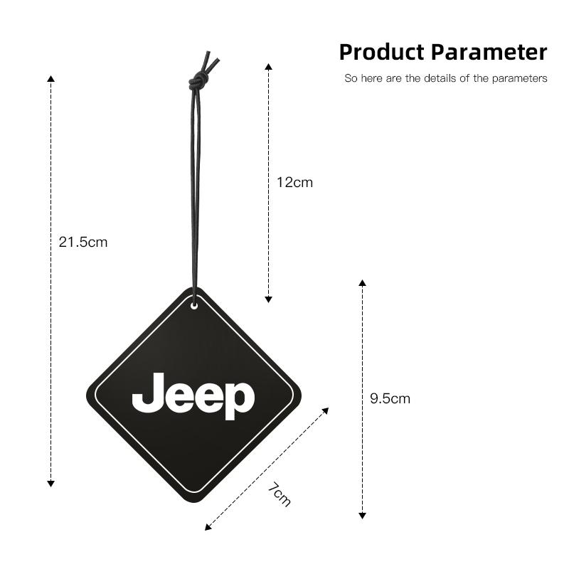AIN4 Car Mounted Perfume Pendant Fresh Air Fragrance Diffuser For Jeep Grand Cherokee Wrangler JK Gladiator Compass Renegade Patriot