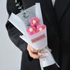 LED Lights Crochet Flowers Bouquet Knitted Artificial Daisy Bouquet  Valentine'S Day