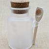 Bottle Soft Cork with Wooden Spoon Frosted Seal Bottle Mask Jar Bath Salt Jars Refillable Bottles