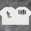 Официальный мерч Travis Scott Utopia Tour Мужская хлопковая уличная футболка Свободный крой Повседневная футболка