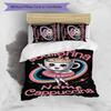 3pcs Custom Name Cartoon Italian Brainrot animal Bedding Set Duvet Cover Closure Includes 1 Duvet Cover & 2 Pillowcases for All Seasons Bedroom Decor