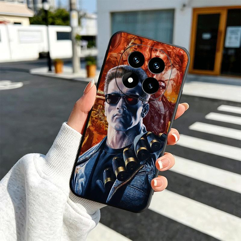 Terminator Arnold Schwarzenegger Soft Phone Case for Xiaomi Redmi Note 12 13 14 15 Pro Plus 11 12S 11S 11T 10 4G Black Cover Bac