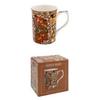 [A1256] - Brown 'Gustav Klimt' Porcelain Mug (love) - 10x7. 5 Cm