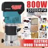 800W 35000RPM Cordless Trimmer Electric Woodworking Engraving Slotting Trimming Carving Machine Router