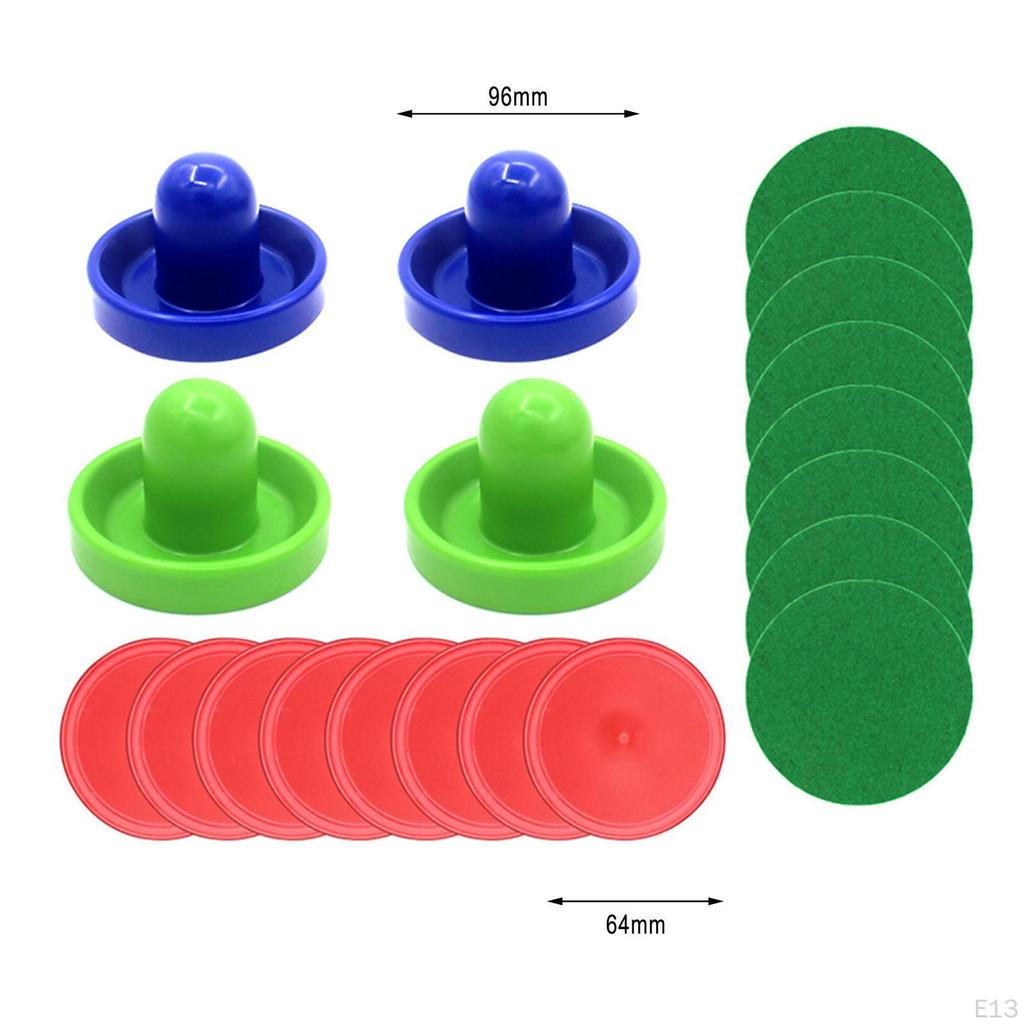 1 комплект мини-толкателей и шайб для аэрохоккея, ручки для ворот, 96 мм, замена фетра для