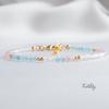 Fertility Bracelet with Rose Quartz Moonstone Aquamarine