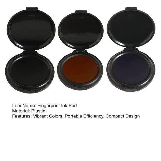 3 шт. подушечки для отпечатков пальцев, черные, синие, красные, быстросохнущие, водостойкие, прозрачные, для отпечатков пальцев