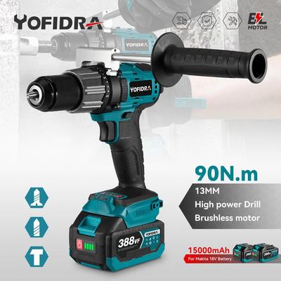 13 мм бесщеточная электрическая дрель аккумуляторная электрическая отвертка ледокол инструменты для Makita 18 В аккумулятор