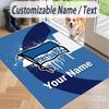 Custom Text Printed Rug hertha bsc Non Slip Floor Carpet For Home Room Decor