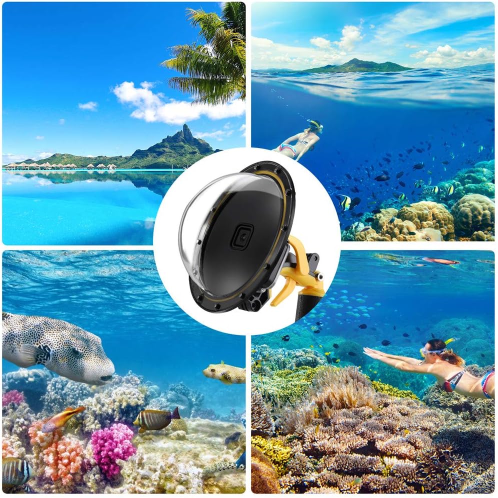 Купольный порт для GoPro, водонепроницаемый корпус, чехол для GoPro Hero 9 10 11, защитный купол для подводного плавания, аксессуары для объективов GoPro