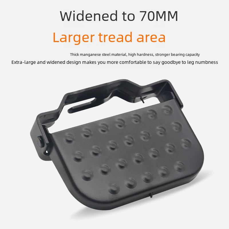 Складной электрический горный велосипед с задней подножкой и педальной платформой