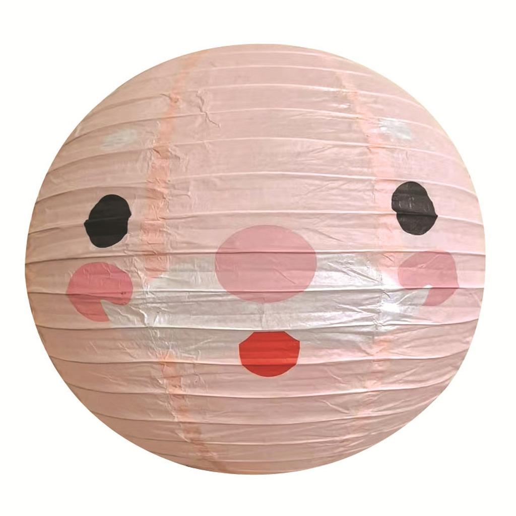 Christmas Decoration Hanging Pendant Not Easy To Deform Xmas Hanging Decoration Round Paper Lantern Christmas Themed For Walls