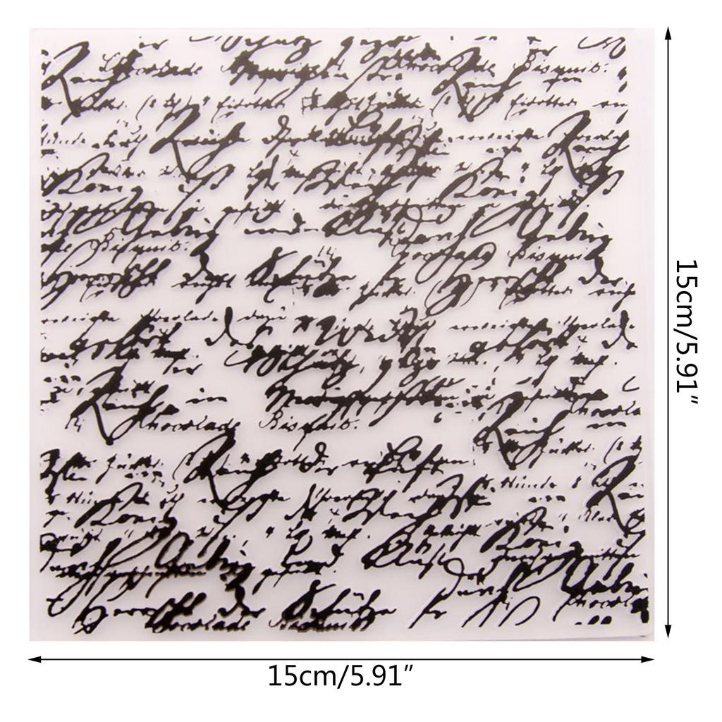 DIY Plastic Embossing Folder 3D Bumpy Embossing Script Die Stencil Scrapbooking Paper Cards Decorations Template Mould