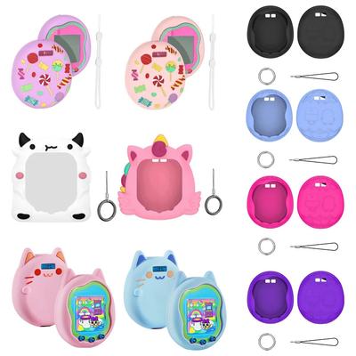 Милый силиконовый защитный чехол для виртуального питомца Tamagotchi Uni 2025 с ремешком для пальца, мягкая крышка против царапин