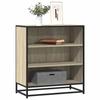 VidaXL Buffet Sonoma Oak 68x35x76 Cm Engineered Wood and Metal, Storage Cabinet, Entryway Furniture, Accent Furniture 848975